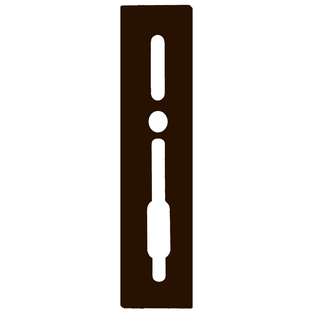 SASHSTOP Torchguard Door Handle Protector 35/35 Backset 300mm x 70mm Long Above/Below 223706 - Brown