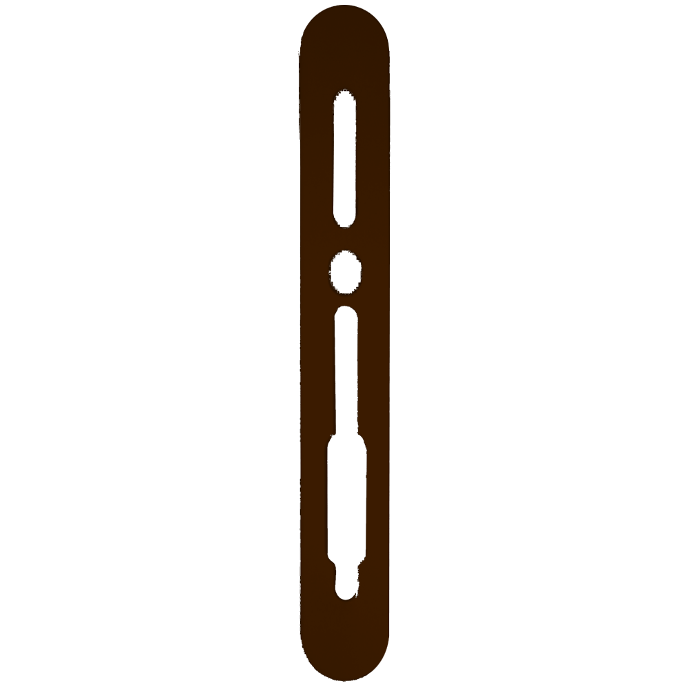 SASHSTOP Torchguard Door Handle Protector Discreet 300mm x 40mm Long Above/Below 224106 - Brown