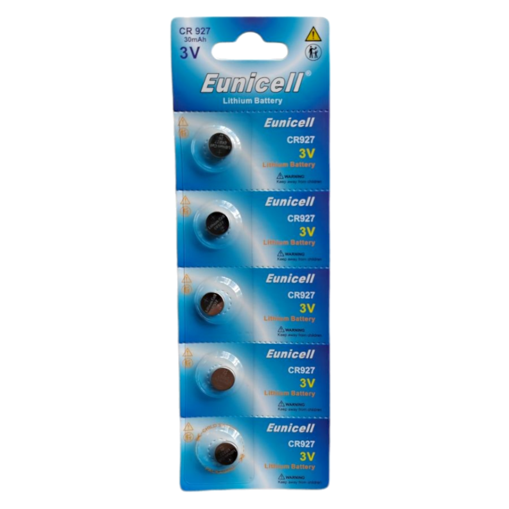 EUNICELL 3V CR927 Button Cell Battery (5 PER CARD) CR927