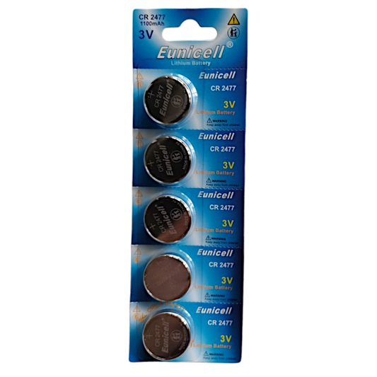 EUNICELL 3V CR2477 Button Cell Battery (5 PER CARD) CR2477