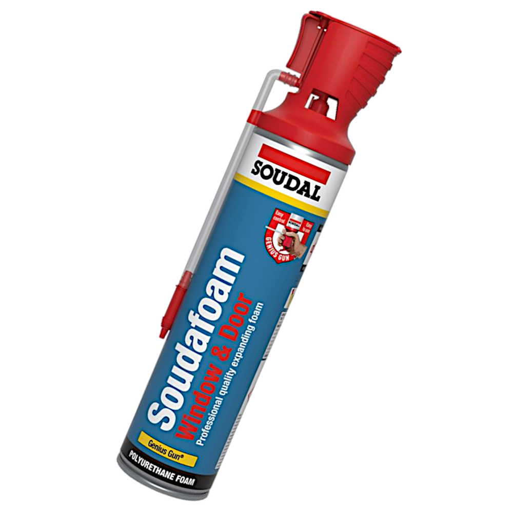 SOUDAL Soudafoam Handheld Window & Door Foam Genius Gun Trigger 600ml - Champagne