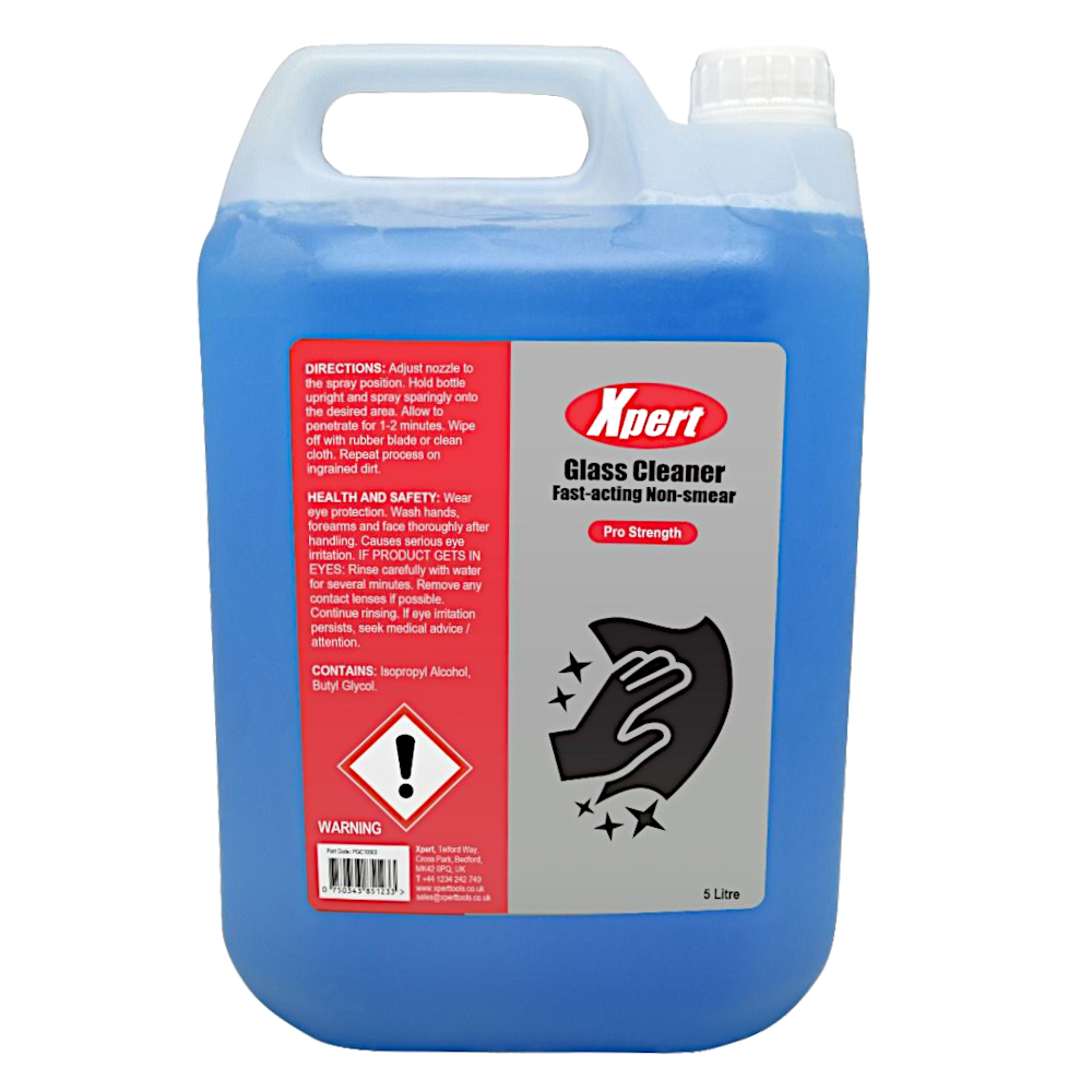 XPERT Glass Cleaner Pro Strength 5 Litre Refill