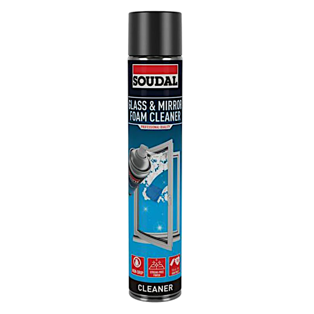 SOUDAL Glass & Mirror Foam Cleaner Aerosol Can 750ml