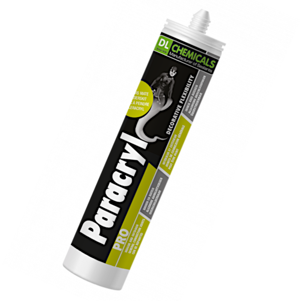 DL CHEMICALS Paracryl Pro Acrylic White Caulk Filler 300ml - White