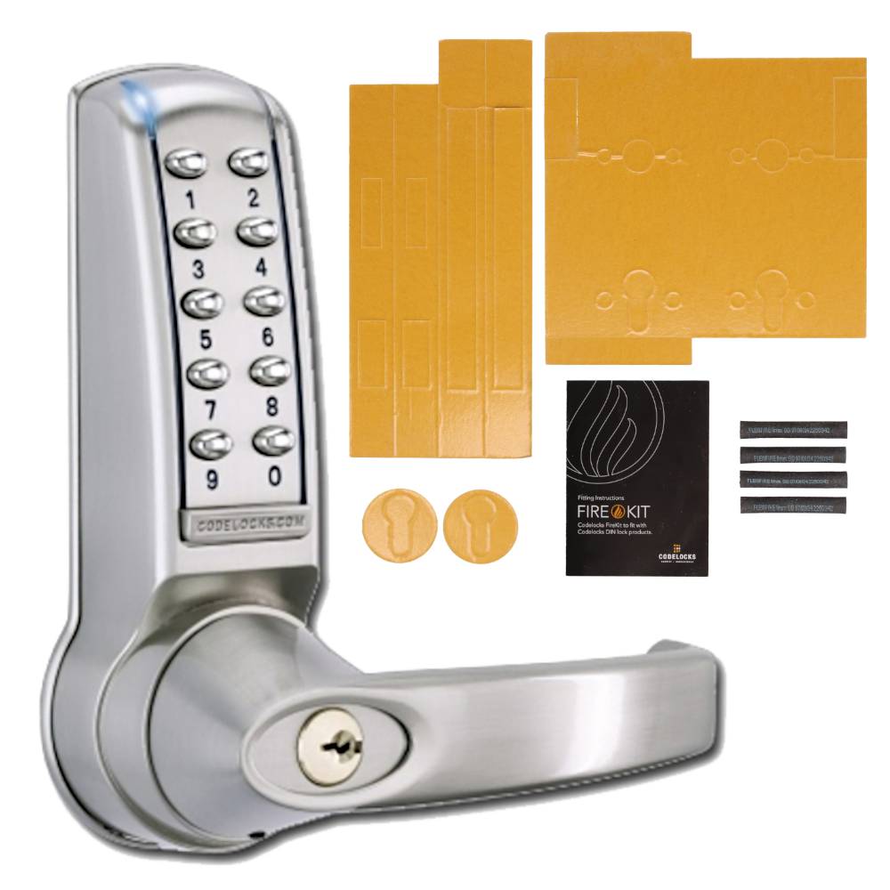 CODELOCKS CL4020 Battery Operated Digital Lock CL4020 SS FKP - Brushed Steel PVD