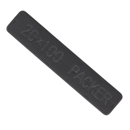 ALDRIDGE Flat Glazing Packers 100mm Length x 20mm Width (1000 PACK) 4mm Depth - Grey