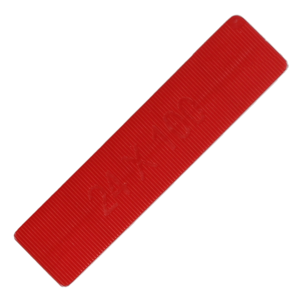 ALDRIDGE Flat Glazing Packers 100mm Length x 24mm Width (1000 PACK) 6mm Depth - Red