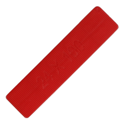 ALDRIDGE Flat Glazing Packers 100mm Length x 24mm Width (1000 PACK) 6mm Depth - Red