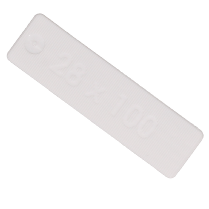 ALDRIDGE Flat Glazing Packers 100mm Length x 28mm Width (1000 PACK) 3mm Depth - White