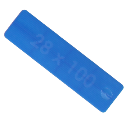 ALDRIDGE Flat Glazing Packers 100mm Length x 28mm Width (1000 PACK) 5mm Depth - Blue