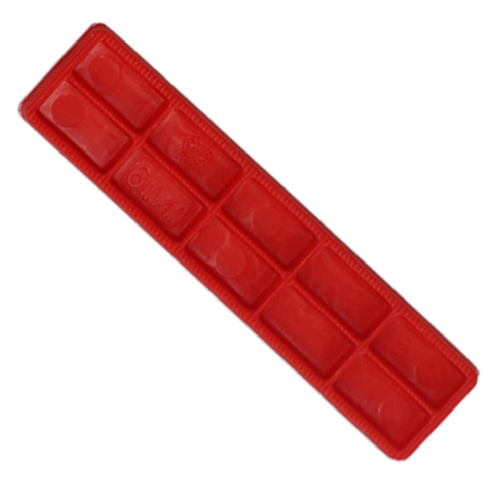 ALDRIDGE Flat Glazing Packers 100mm Length x 28mm Width (1000 PACK) 6mm Depth - Red