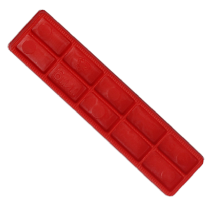 ALDRIDGE Flat Glazing Packers 100mm Length x 28mm Width (1000 PACK) 6mm Depth - Red