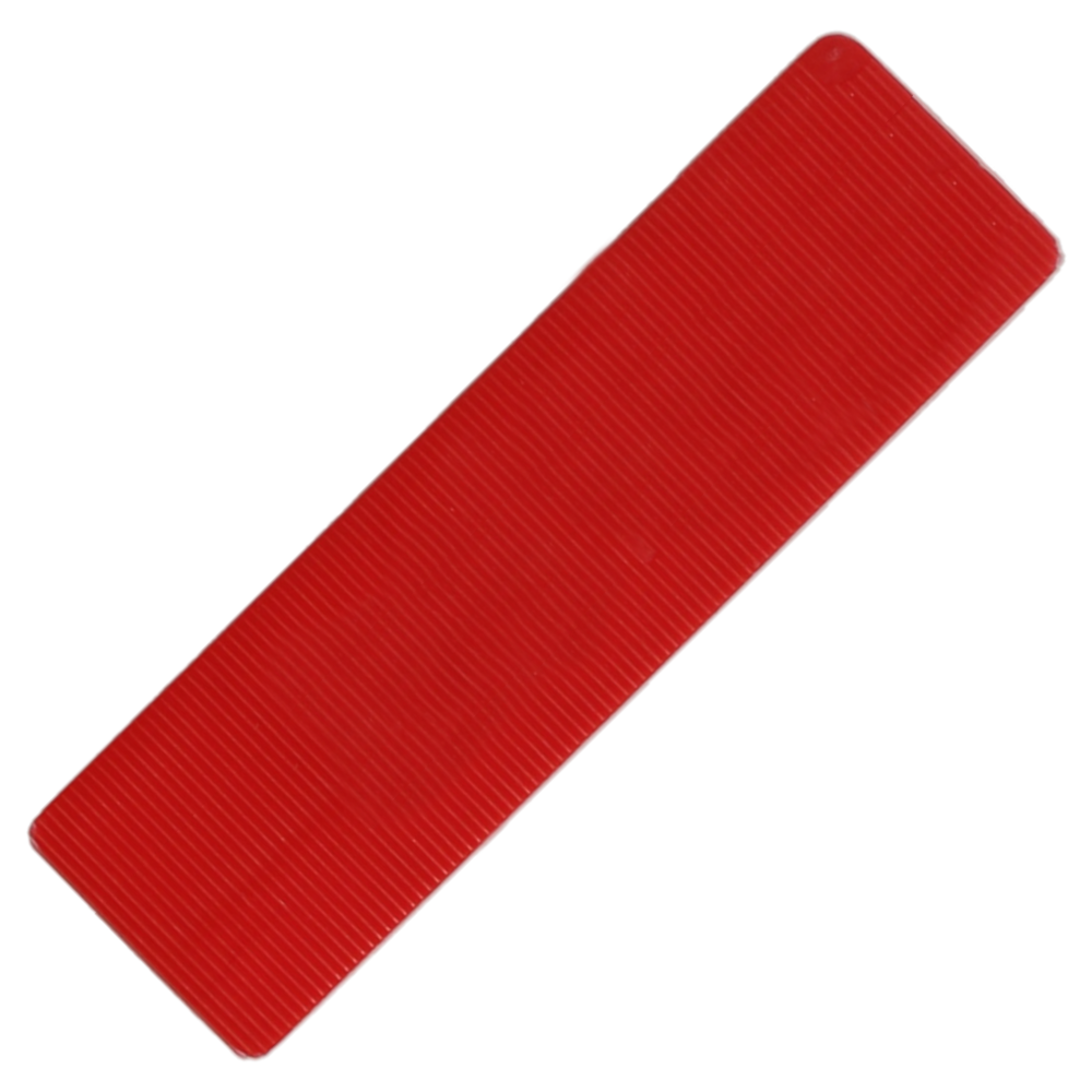 ALDRIDGE Flat Glazing Packers 100mm Length x 32mm Width (1000 PACK) 6mm Depth - Red