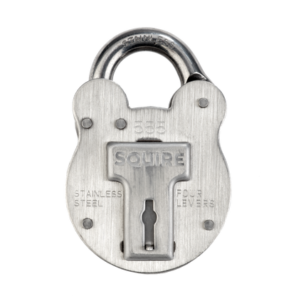 SQUIRE 555 Stainless Steel Old English Marine Padlock Keyed To Differ 50mm Carded