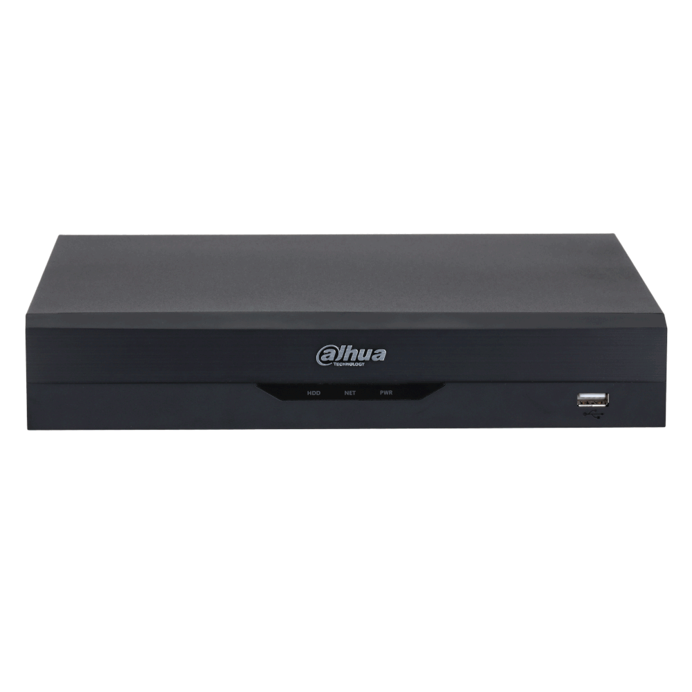 DAHUA NVR 4000 Series 4 Channel WizSense AI 4 x POE, 80Mbps Incoming Bandwidth, 4K Output NVR4104HS-P-EI No HDD - Black