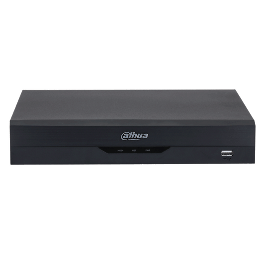 DAHUA NVR 4000 Series 4 Channel WizSense AI 4 x POE, 80Mbps Incoming Bandwidth, 4K Output NVR4104HS-P-EI No HDD - Black