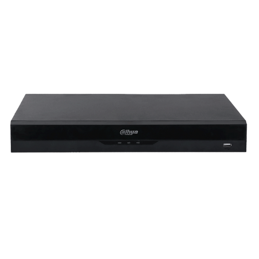 DAHUA NVR 4000 Series 16 Channel WizSense AI 256Mbps/180Mbps (AI Enabled) Incoming Bandwidth, 4K Output NVR4216-16P-EI No HDD - Black