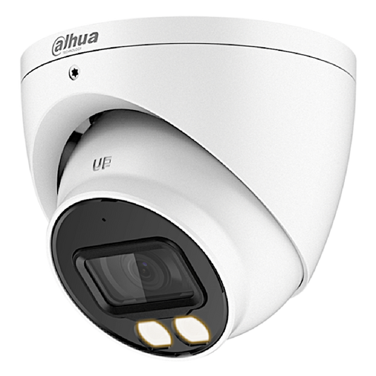 DAHUA HDCVI Turret Dome (Eyeball) Camera 5MP Full Colour 40 Metre IR 12V DC 5MP - White