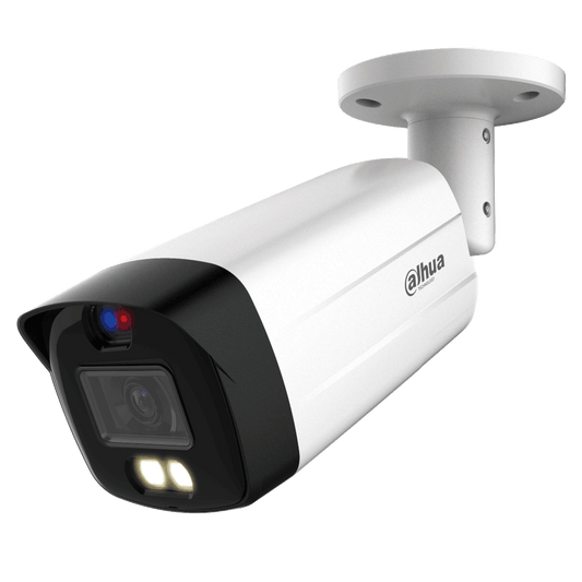 DAHUA HDCVI Bullet Camera 5MP 16:9 Active Deterrence Dual Illumination 12V DC 5MP - White