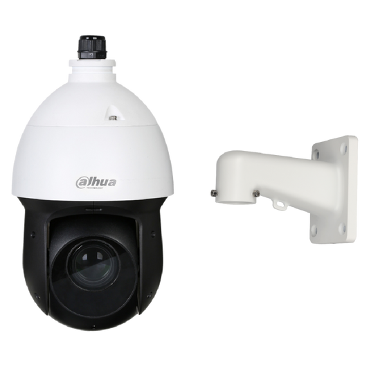 DAHUA HDCVI PTZ Camera SD49 Series 2MP Optical Zoom IP66 12V DC Including Wall Bracket 2MP - White