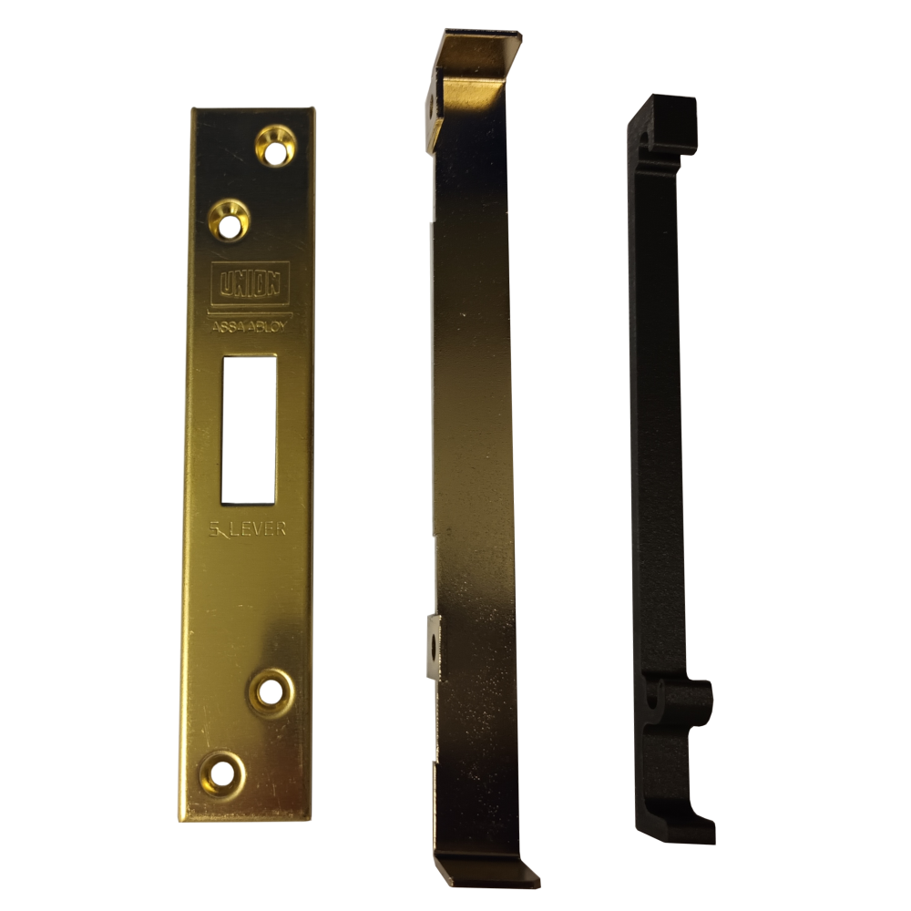 UNION 2954 Rebate To Suit 2134 & 2134E Deadlocks 13mm PL - Polished Lacquered Brass