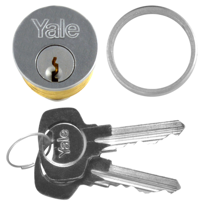 YALE 1133 Screw-In Cylinder Keyed To Differ Single - Satin Chrome