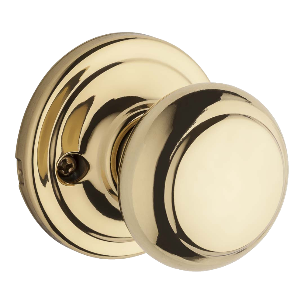 Weiser NA12 Troy Dummy Knob Polished Brass