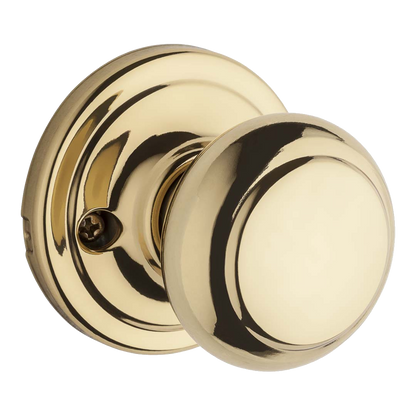 Weiser NA12 Troy Dummy Knob Polished Brass