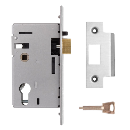 UNION L2349 Euro Nightlatch Case 77mm - Satin Chrome