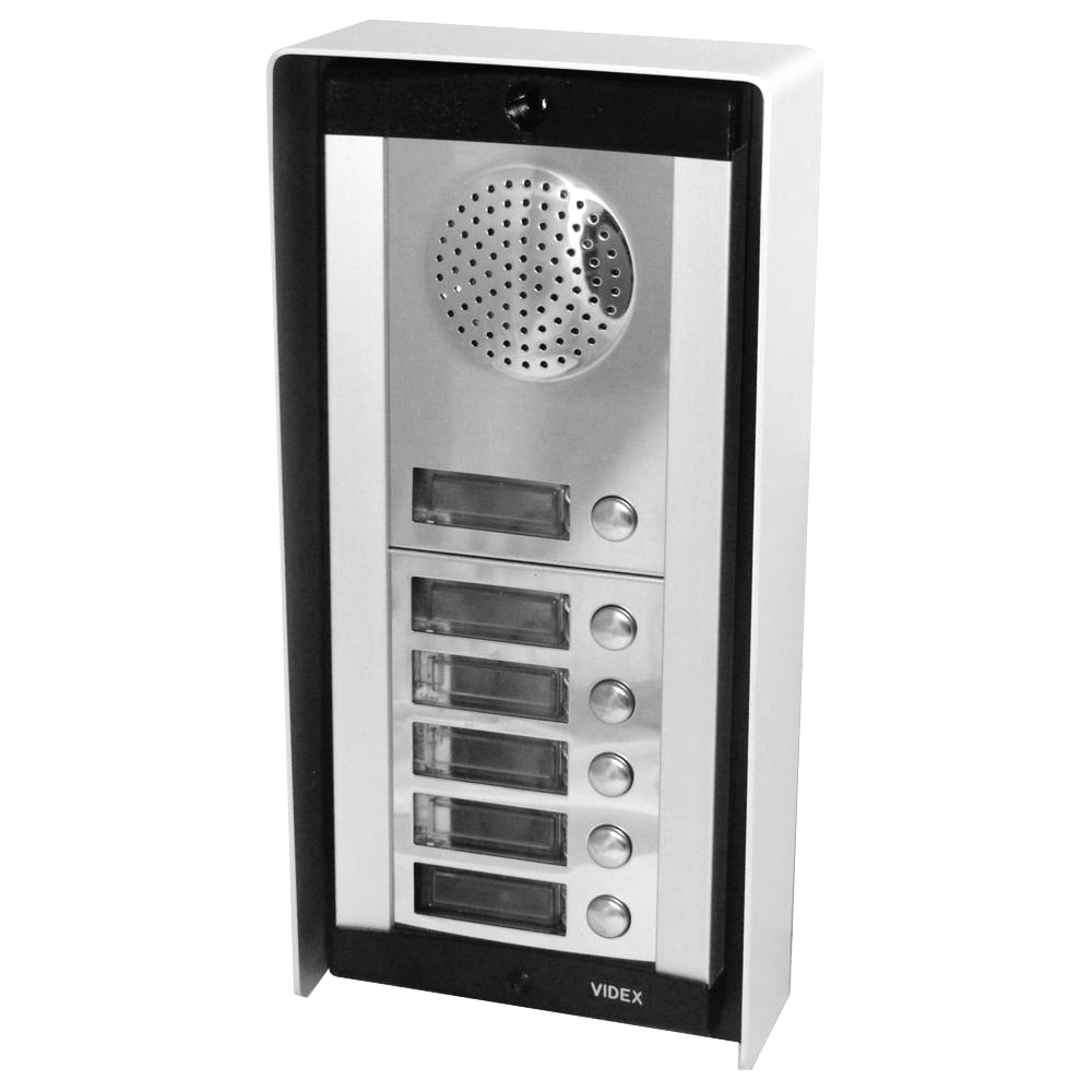 VIDEX 8K Series Audio Intercom Kit 6 Way - Stainless Steel