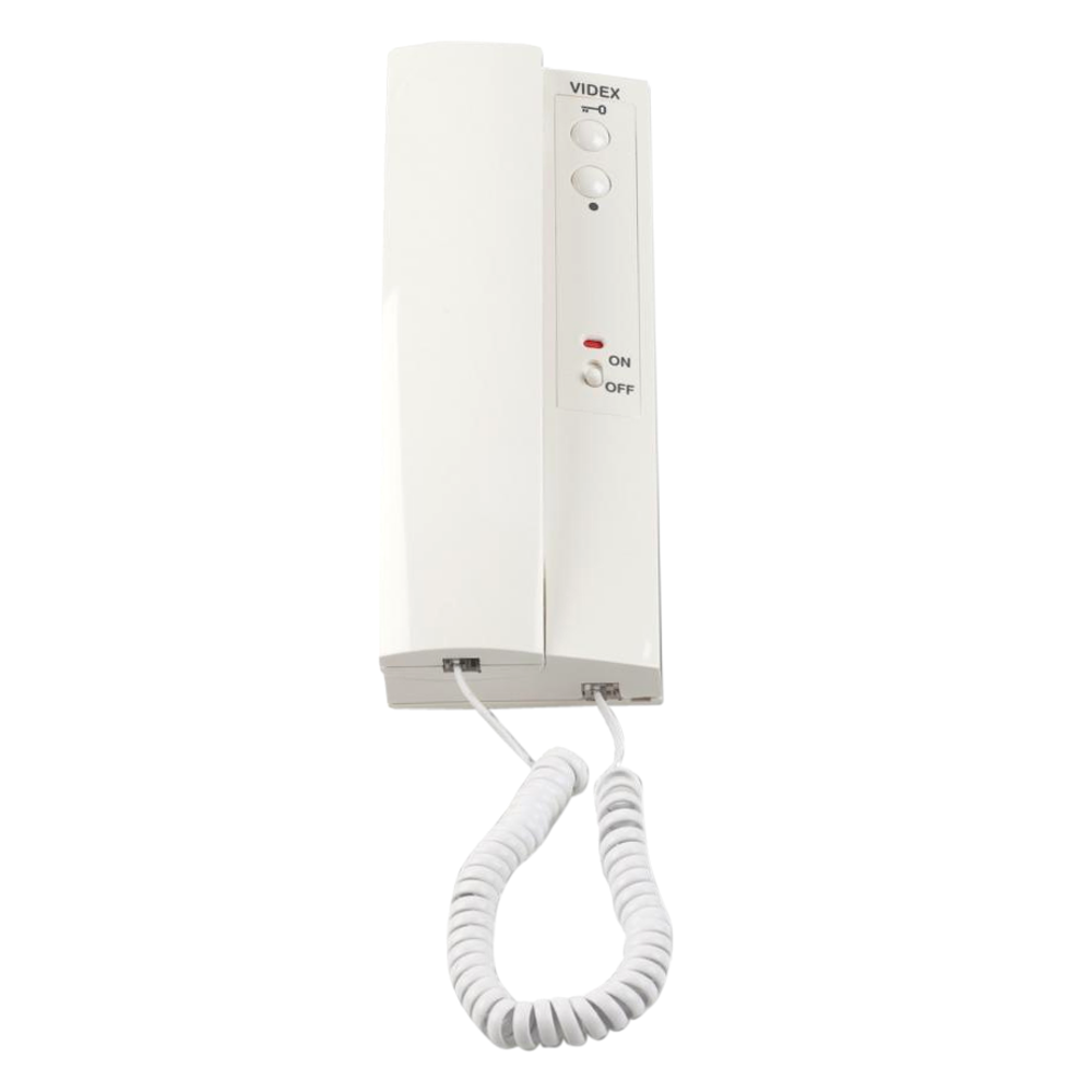 VIDEX 3102 Handset With Electronic Call Tone, AC Buzzer & On/Off Switch 2 Button - White