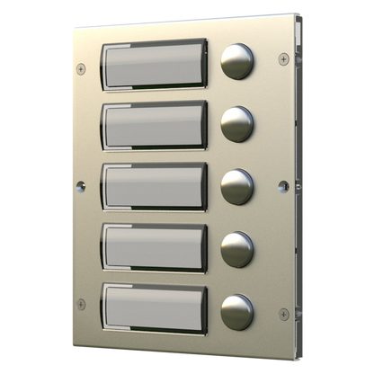 8K Series Extension Panel 5 Button - Stainless Steel