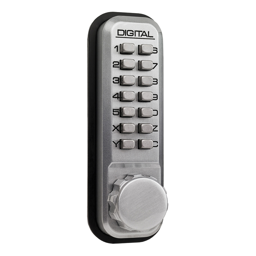 LOCKEY 2230 Series Front Only Digital Lock Satin Chrome