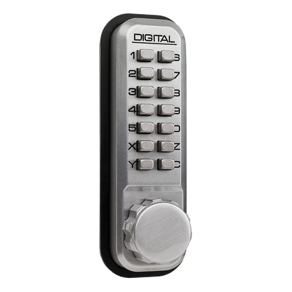 LOCKEY 2230 Series Front Only Digital Lock Satin Chrome