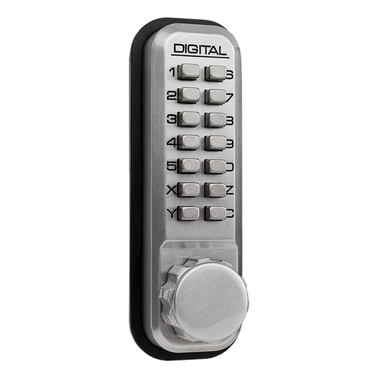 LOCKEY 2230 Series Front Only Digital Lock Satin Chrome