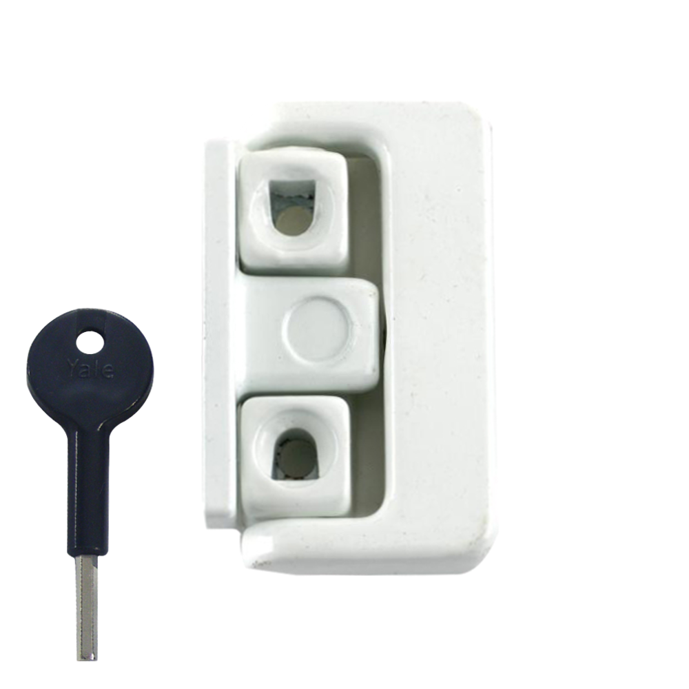 YALE 8K101 Window Swing Lock 1 Lock + 1 Key Pro - White