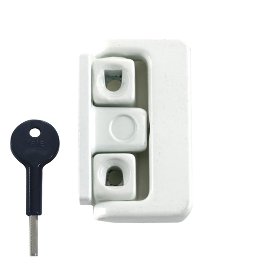 YALE 8K101 Window Swing Lock 1 Lock + 1 Key Pro - White