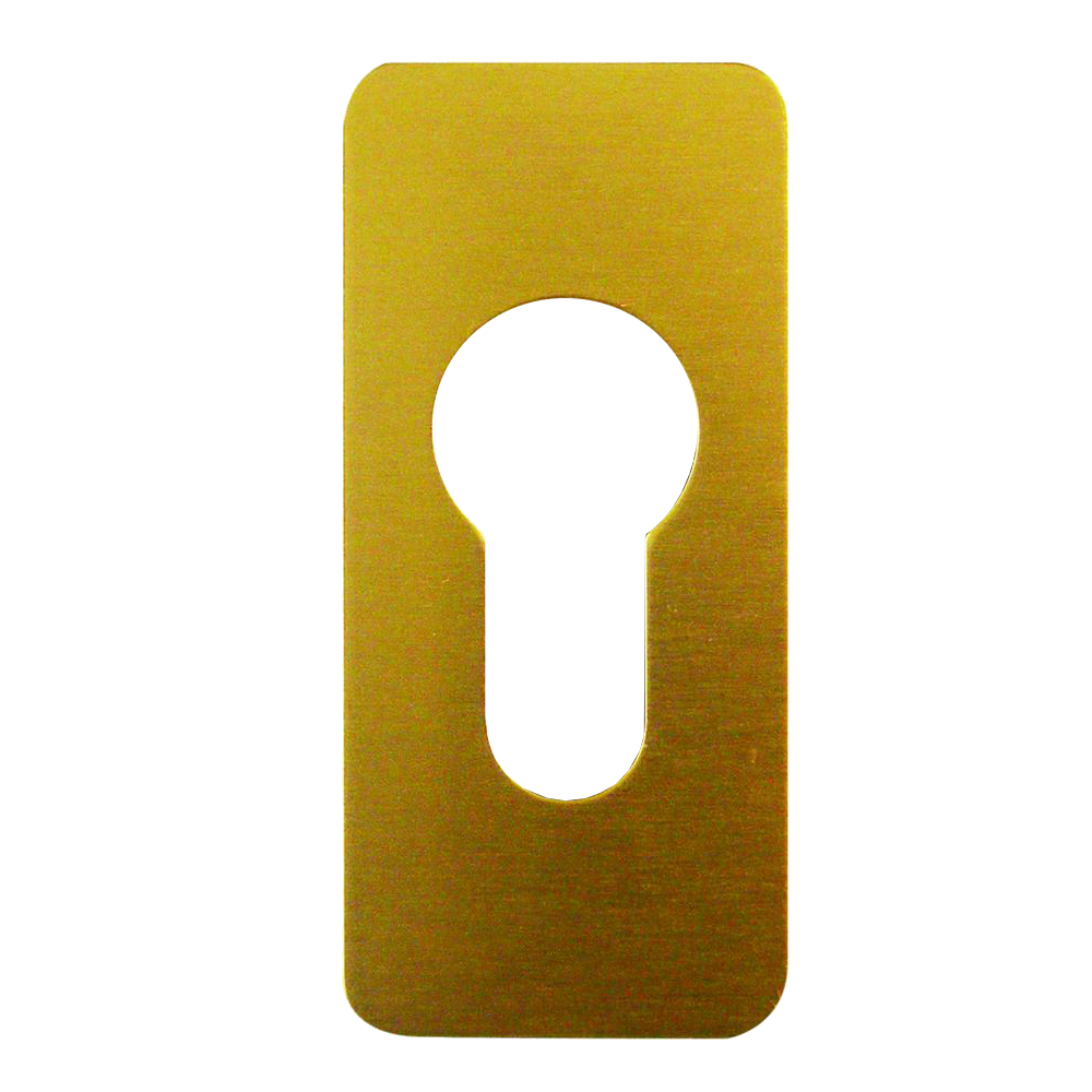 SOUBER TOOLS EE2 Self Adhesive Euro Escutcheon Gold Anodised Aluminium