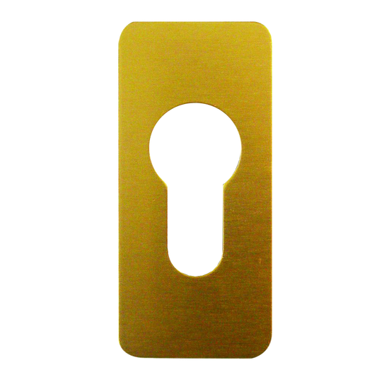 SOUBER TOOLS EE2 Self Adhesive Euro Escutcheon Gold Anodised Aluminium