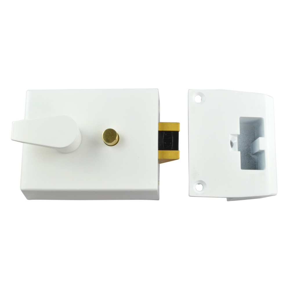 UNION 1037 & 1038 Auto Deadlocking Nightlatch 1038 60mm WE Case Only - White