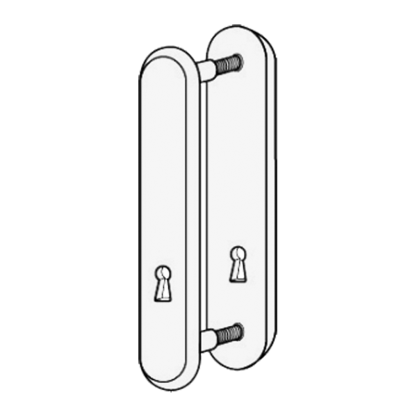 KICKSTOP 9600 188mm LockGuard UK - Polished Chrome