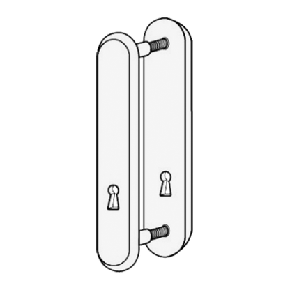 KICKSTOP 9600 188mm LockGuard UK - Polished Chrome