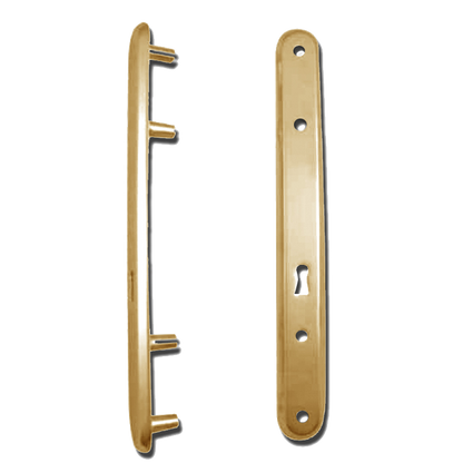 KICKSTOP 9601 300mm LockGuard UK - Polished Brass