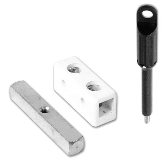 Ingersoll FM68K Window Lock - Metal 1 Lock + 1 Key Pro - White