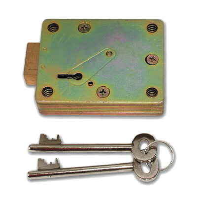 WALSALL LOCKS S1771 & S1772 Safe Lock 7 Lever Down Shoot - Zinc Plated