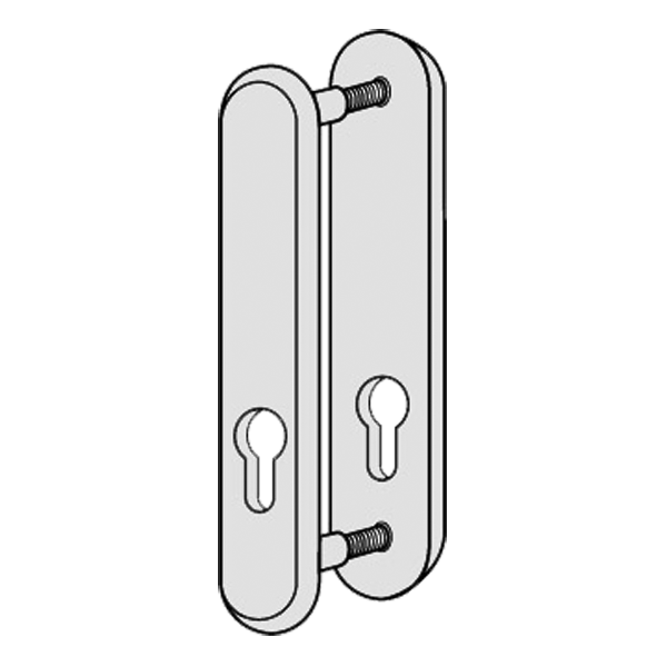 KICKSTOP 9600 188mm LockGuard Euro - Satin Chrome