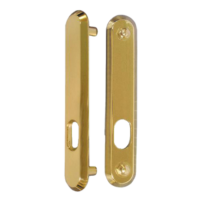 KICKSTOP 9600 188mm LockGuard Oval - Polished Brass