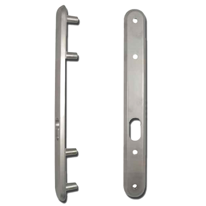 KICKSTOP 9601 300mm LockGuard Oval - Satin Chrome