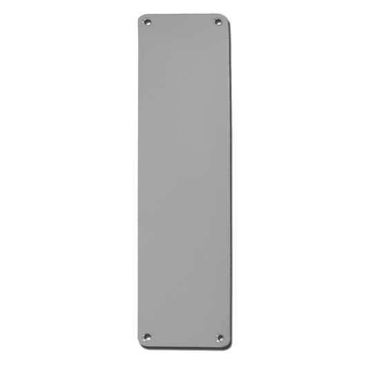 DORTREND 75mm Wide Rounded Aluminium Finger Plate 305mm PA - Anodised Aluminium