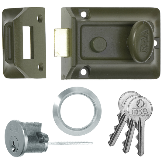 ERA 135 Non-Deadlocking Nightlatch 60mm & Cyl Pro - Satin Chrome